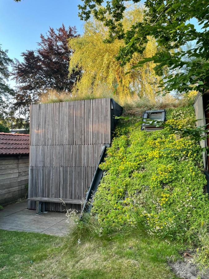 Tiny-House Van Zeecontainers Bij Het Bos Oranjewoud Luaran gambar